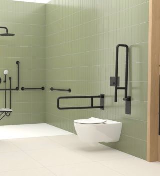 🖤 Nová černá bezpečnostní madla do koupelny a na WC jsou tady! Spojení bezpečí, elegance a kvality od Nimco....